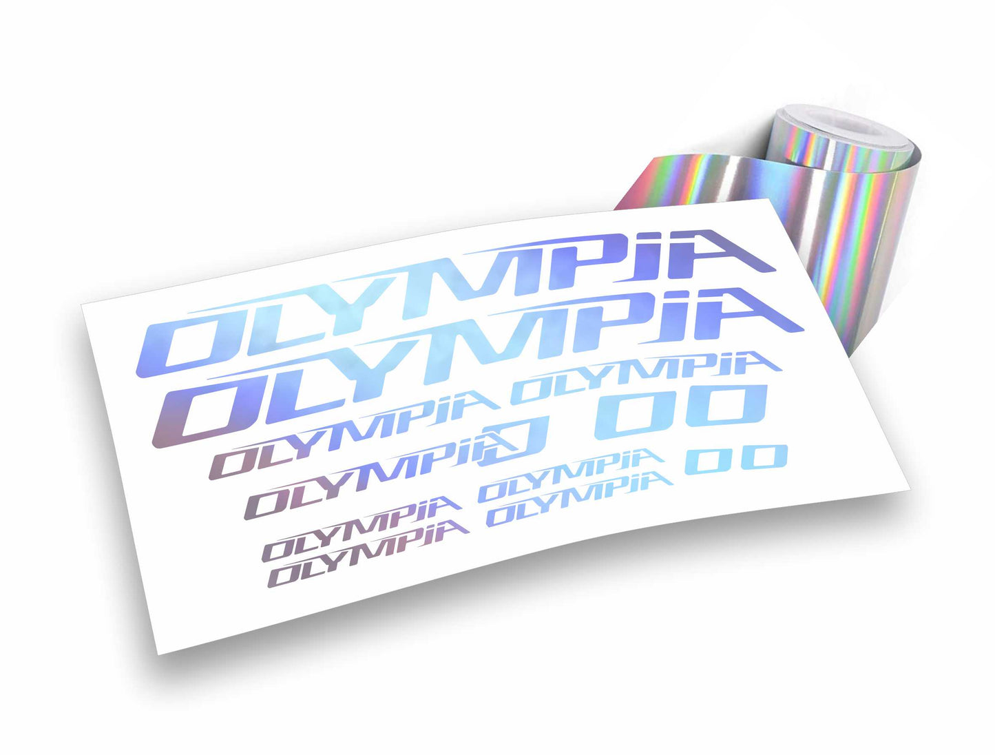 OLYMPIA kit adesivi bicicletta colori personalizzati anche fluo