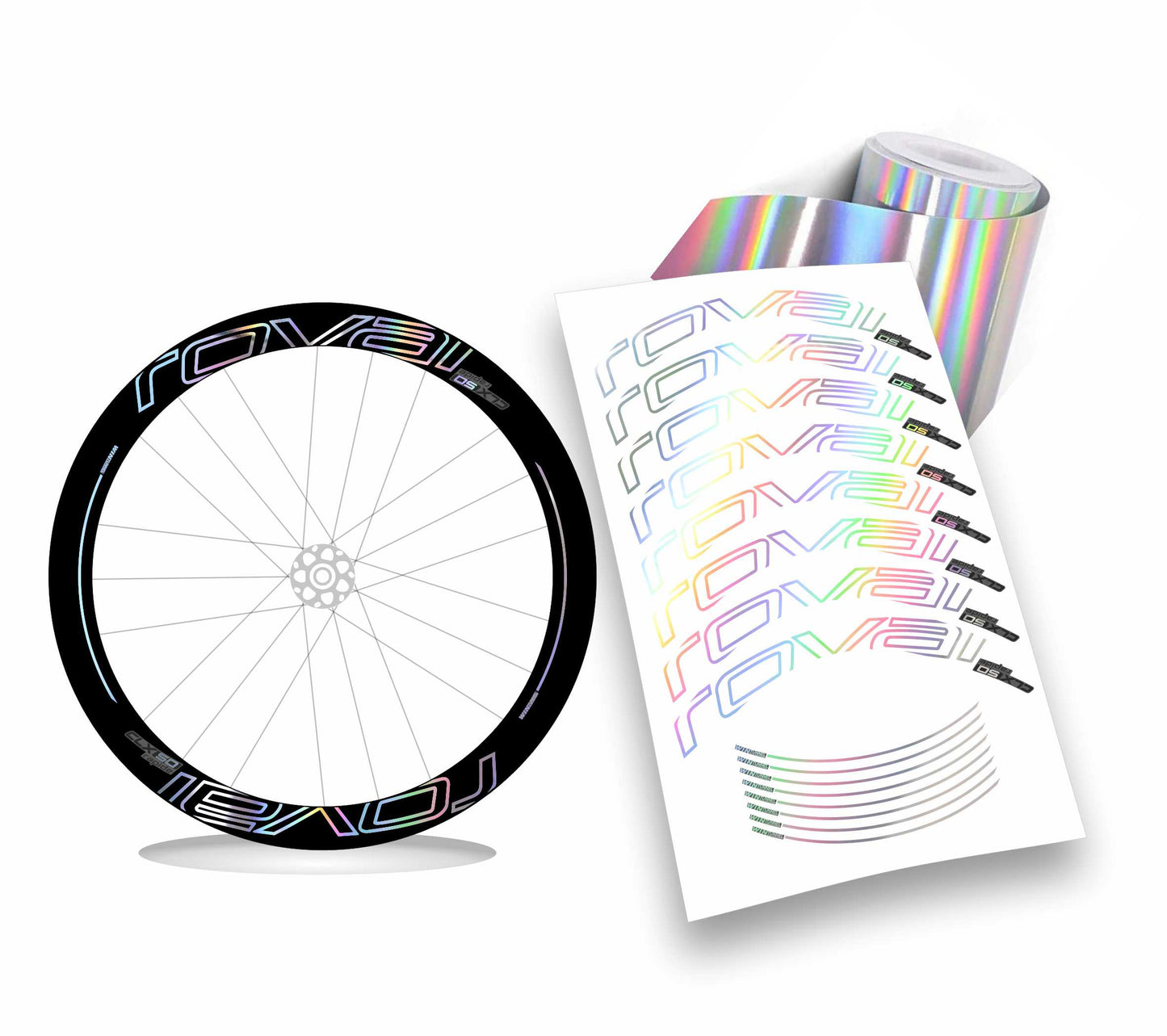Roval CLX 50 rapide kit adesivi per cerchi bicicletta da corsa