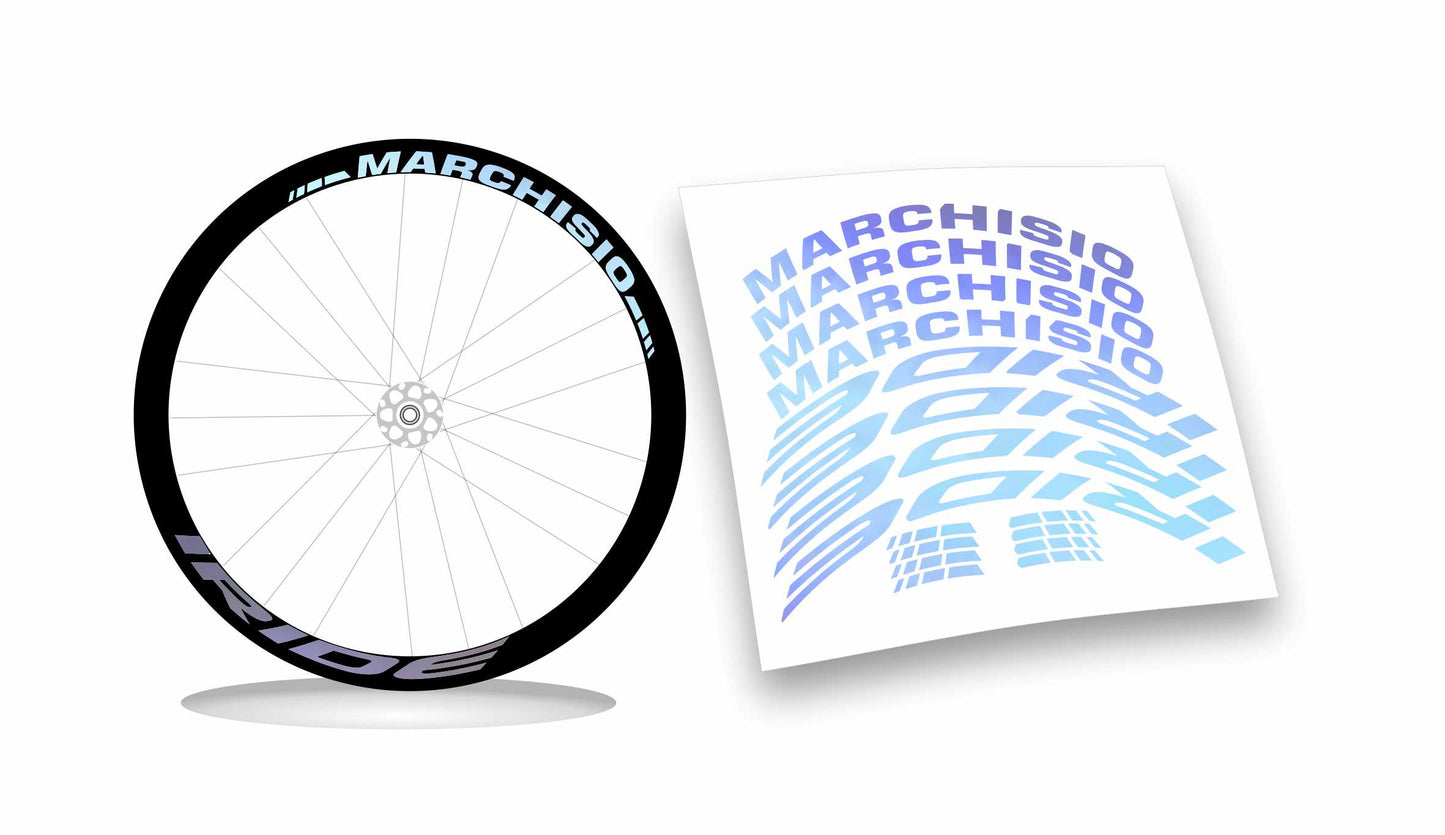 kit adesivi stickers cerchi bicicletta marchisio iride