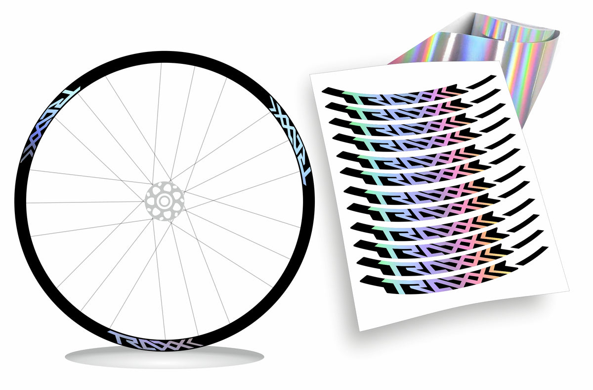 Traxx - Kit adesivi cerchi bicicletta mountain bike