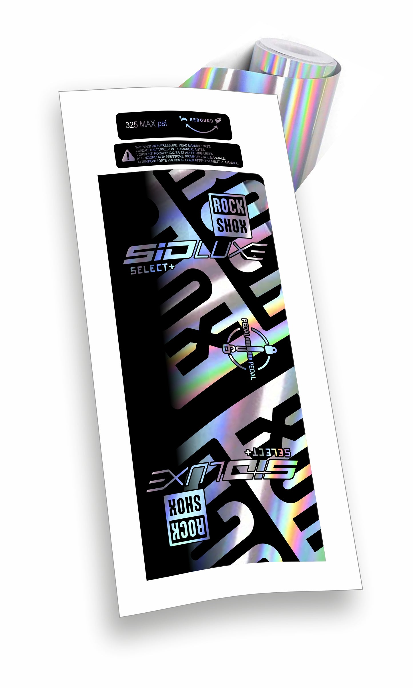 Rock Shox kit Sid Luxe Select+ Blocco Pedivella adesivi bicicletta colore personalizzato