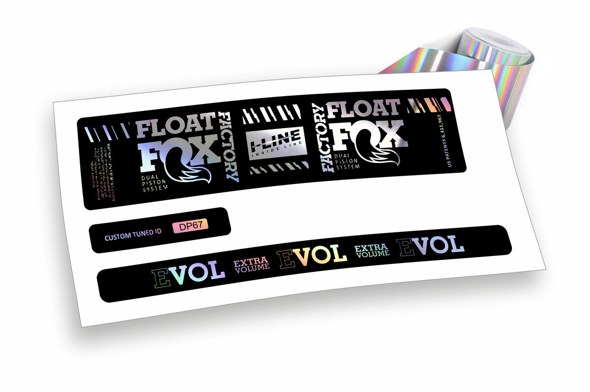 Fox Float DPS Evol Factory 2019/20 adesivi per ammortizzatore posteriore