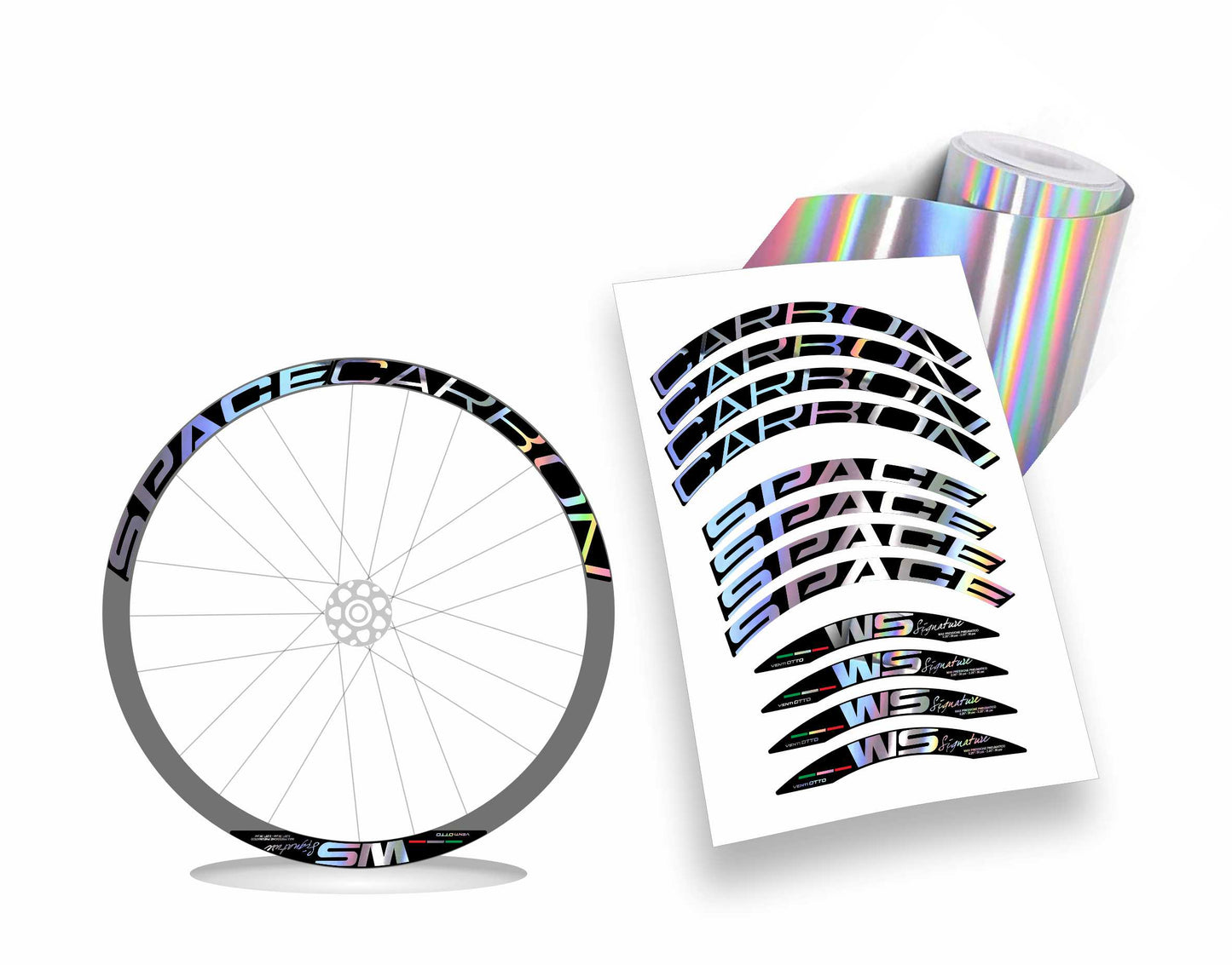 Space Carbon WS Signature Venti Otto kit adesivi personalizzati