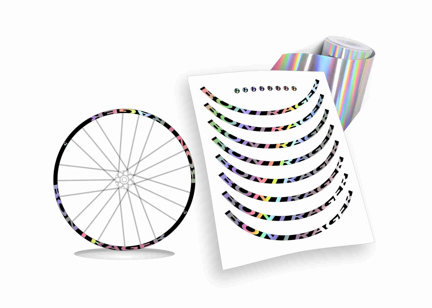 Adesivi cerchi bici mtb/bdc bontrager
