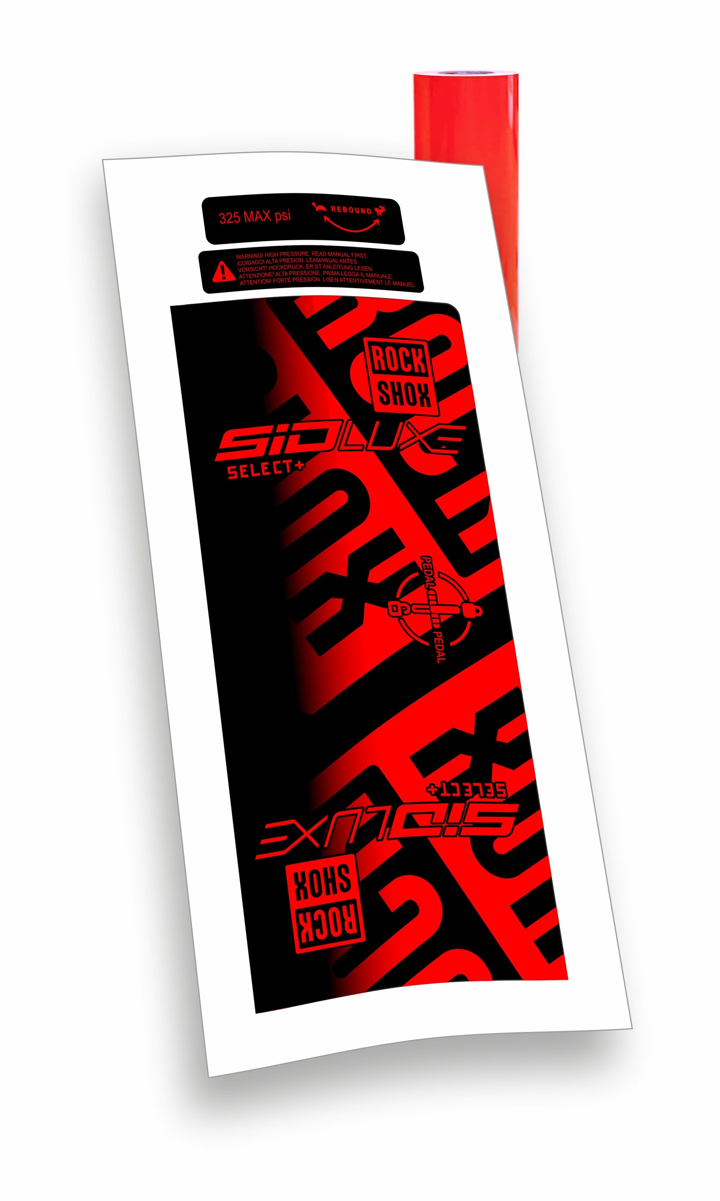 Rock Shox kit Sid Luxe Select+ Blocco Pedivella adesivi bicicletta colore personalizzato