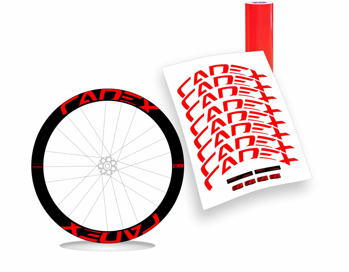 Cadex C50 Ultra disc adesivi per cerchio bicicletta personalizzati