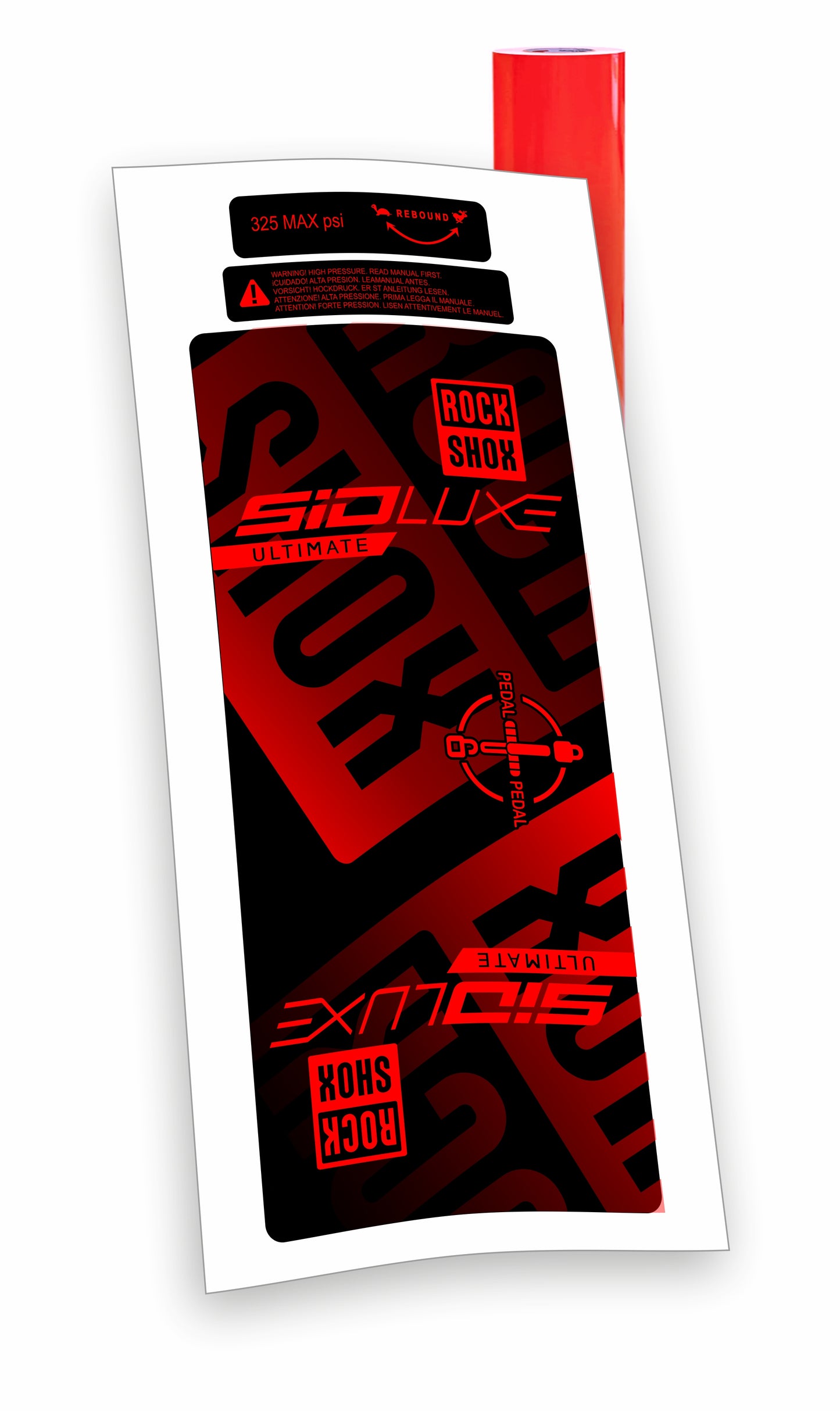 Rock Shox kit Sid Luxe Ultimate Blocco Pedivella adesivi bicicletta colore personalizzato