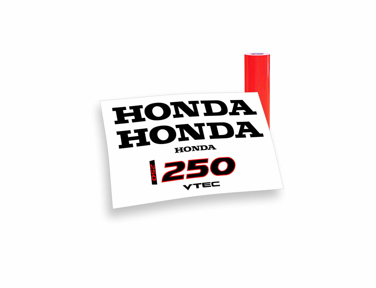 Honda 250 vtec adesivi sticker motoscafo barche motore