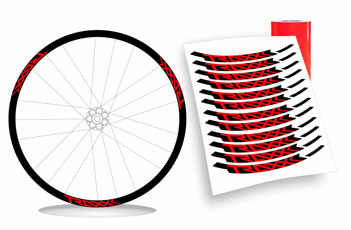 Traxx - Kit adesivi cerchi bicicletta mountain bike