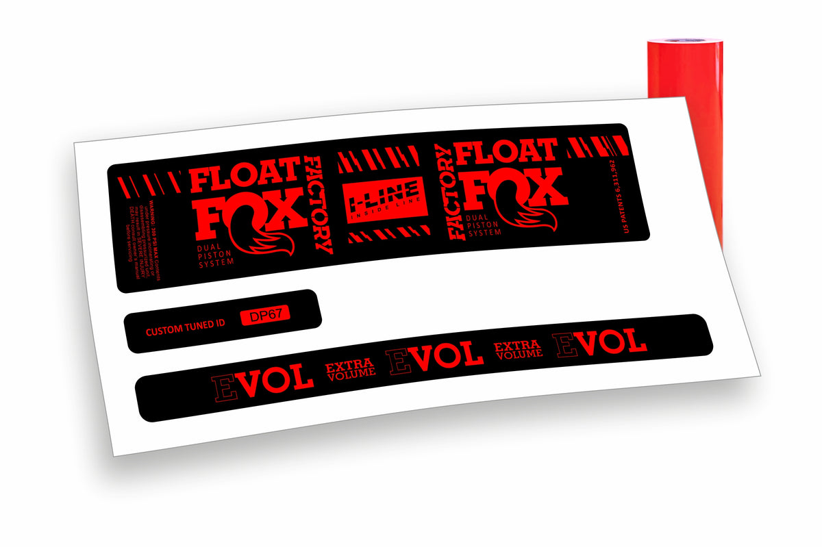 Fox Float DPS Evol Factory 2019/20 adesivi per ammortizzatore posteriore