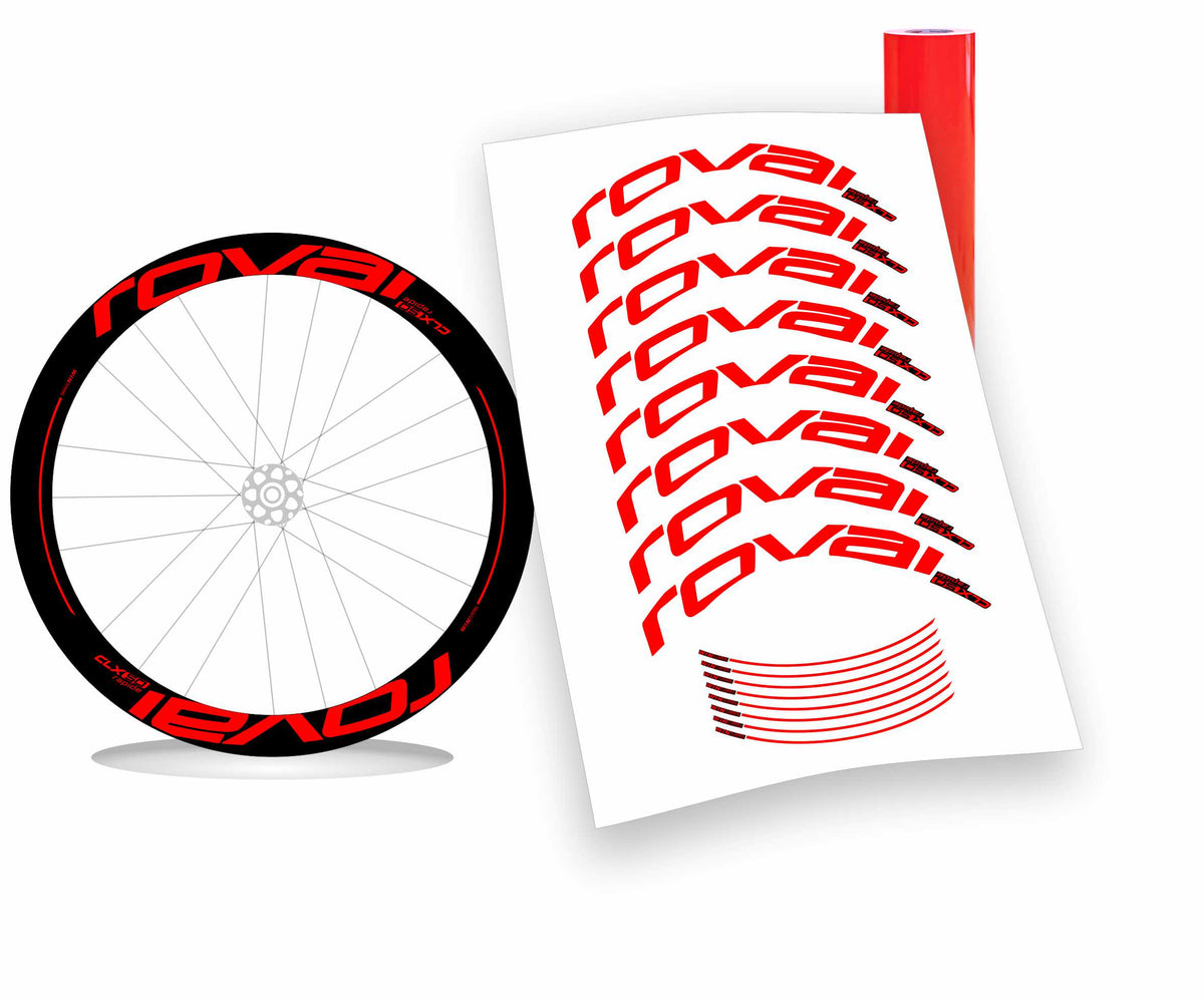 Roval CLX 50 rapide scritte piene kit adesivi per cerchi bicicletta da corsa