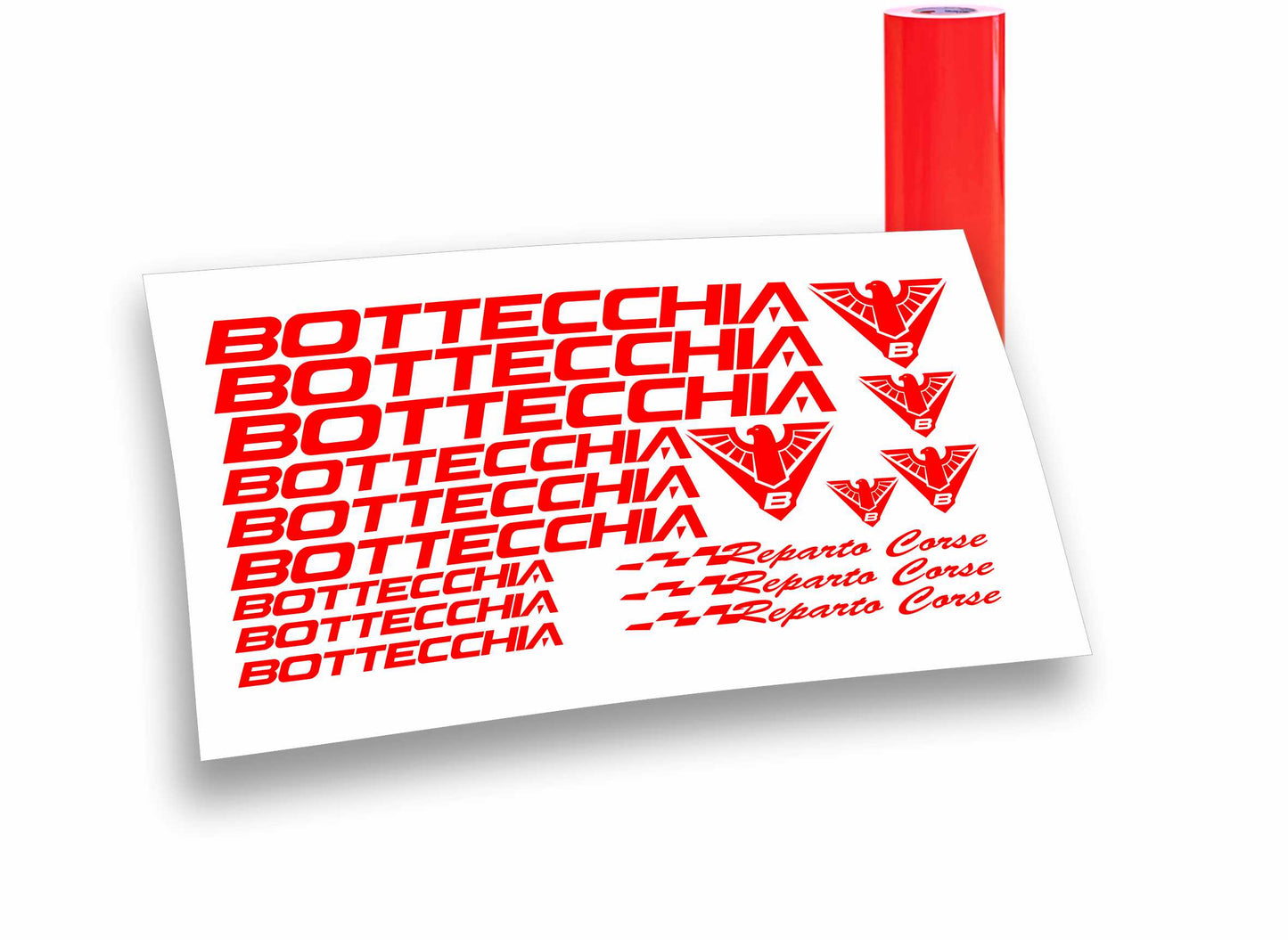Bottecchia Reparto Corse kit adesivi completo 17 pezzi per mountain bike e bici da corsa