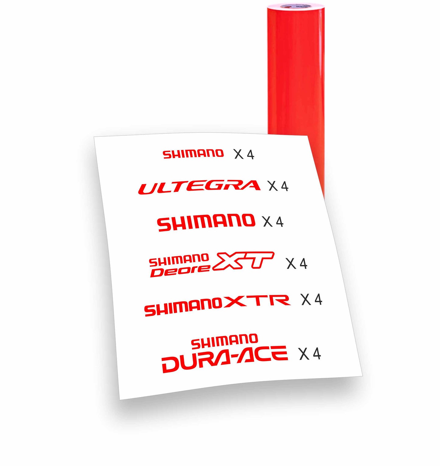 Shimano XT Deore XTR Dura-Ace Ultegra kit adesivi
