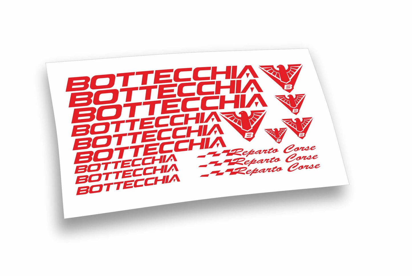 Bottecchia Reparto Corse kit adesivi completo 17 pezzi per mountain bike e bici da corsa