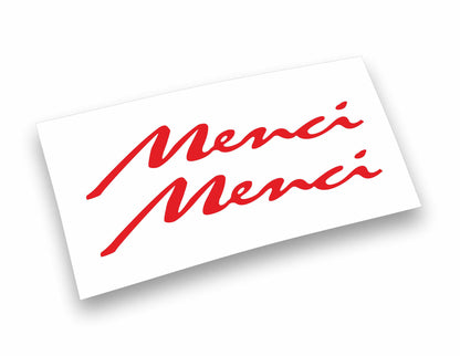 Adesivi Stickers Menci (200cm x 39cm) per cassone rimorchio camion tir