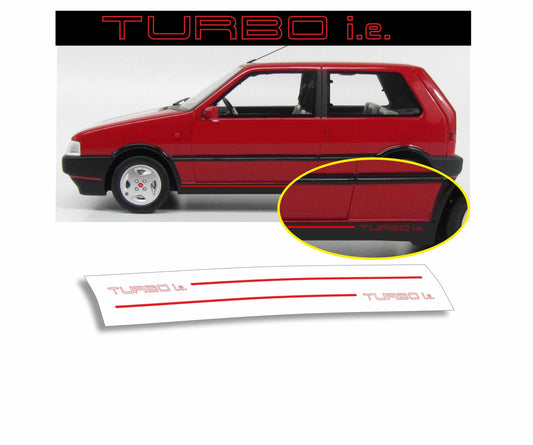 uno turbo i.e. fiat adesivi laterali dx e sx