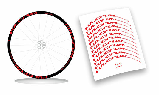 Fulcrum Racing 4/Quattro adesivi cerchi bici da corsa personalizzati stickers 28"