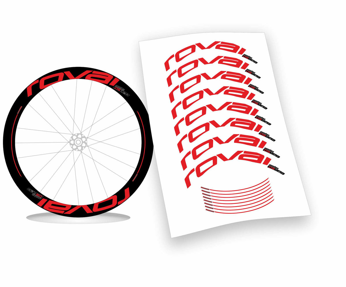 Roval CLX 50 rapide scritte piene kit adesivi per cerchi bicicletta da corsa