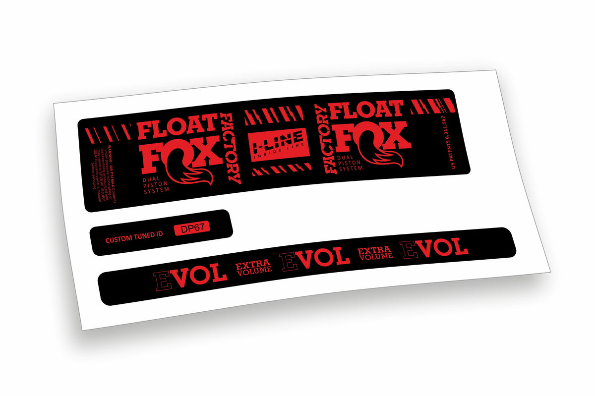 Fox Float DPS Evol Factory 2019/20 adesivi per ammortizzatore posteriore
