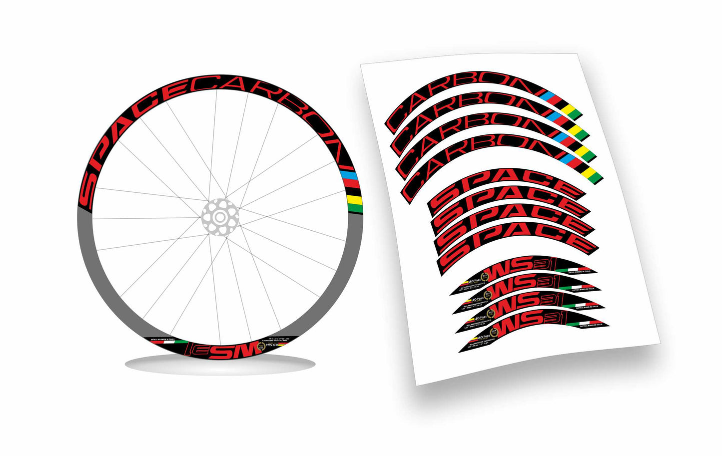 Space Carbon 31 kit adesivi personalizzati