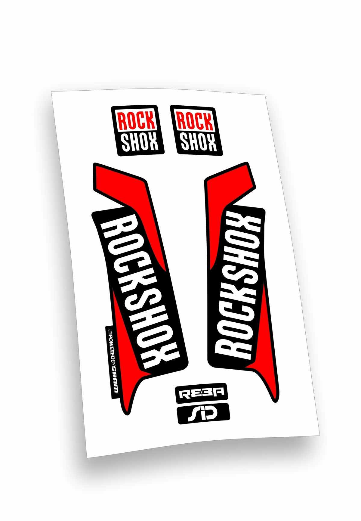 Kit ADESIVI forcella bici mtb rock shox mountain bike stickers fork bike custom reba sid