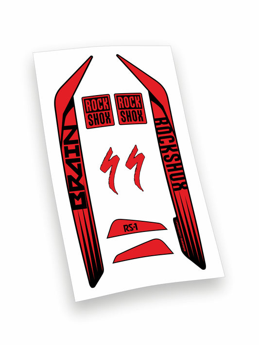 Rock Shox RS1 Brain 2016 kit adesivi forcella personalizzati con fondo