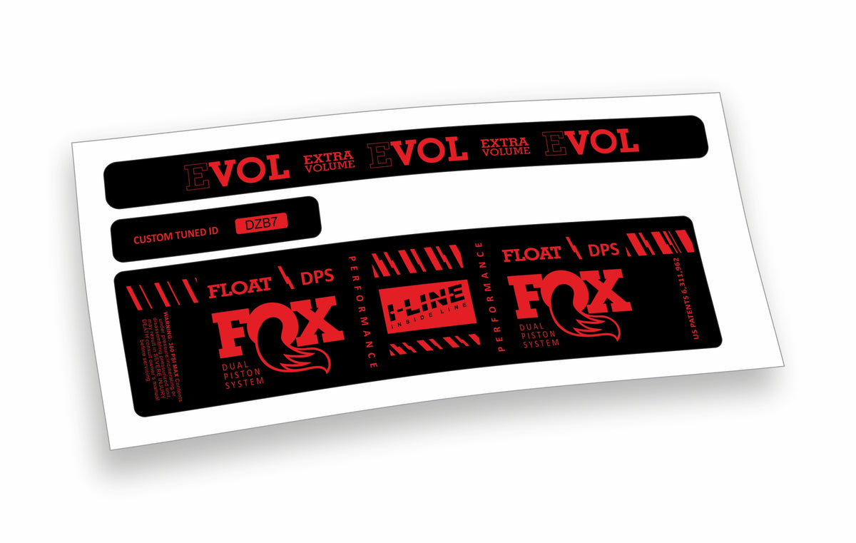 Fox Float DPS Evol Performance 2019/20 adesivi per ammortizzatore posteriore