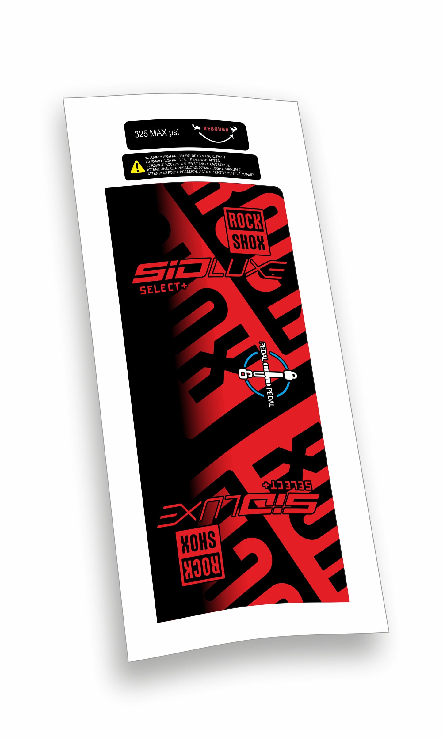 Rock Shox kit Sid Luxe Select+ Blocco Pedivella adesivi bicicletta colore personalizzato