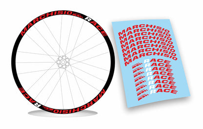 kit adesivi stickers cerchi bicicletta MARCHISIO carbo race