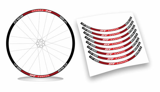 dt swiss 47-559 adesivi ruote bicicletta colori personalizzabili 8pz