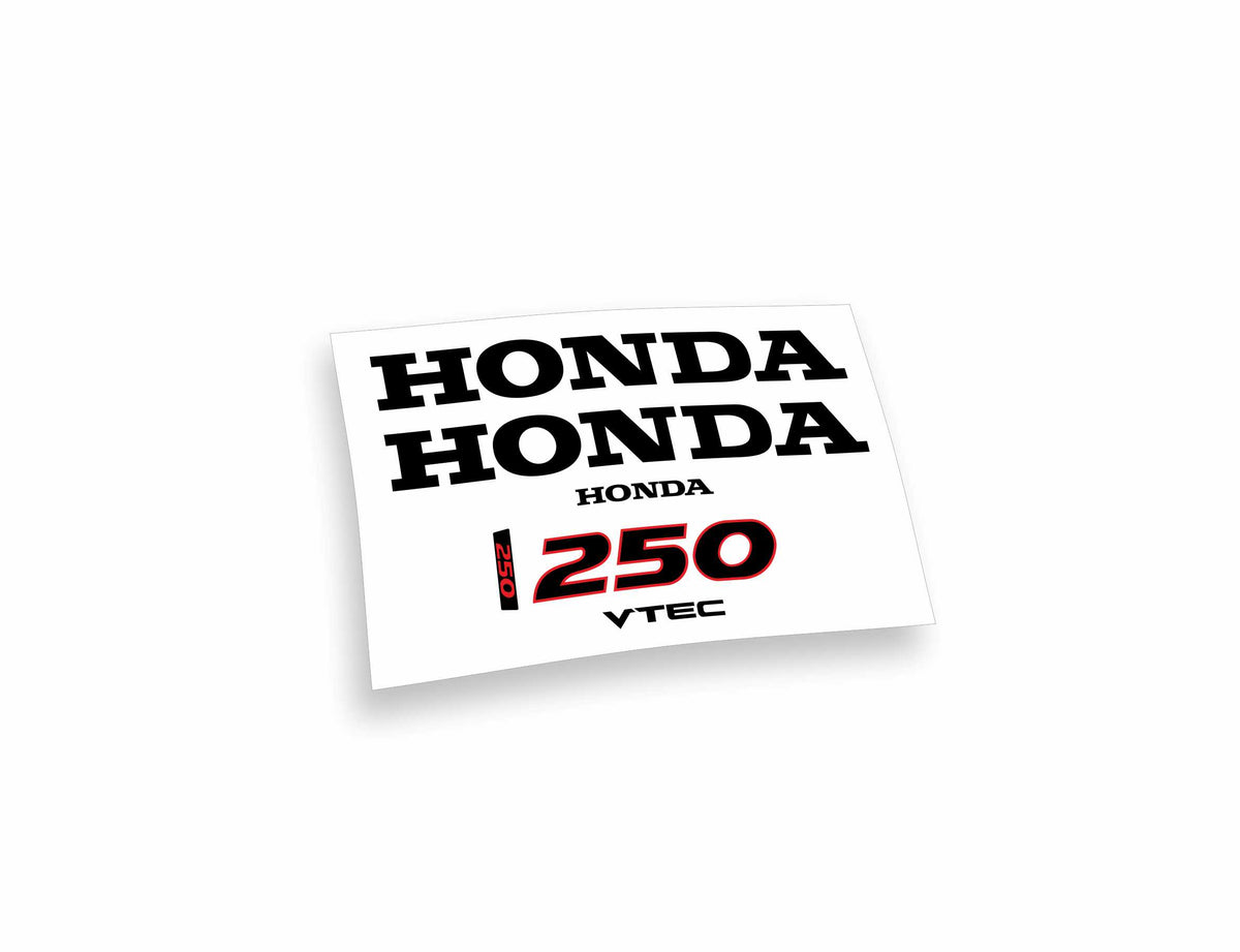Honda 250 vtec adesivi sticker motoscafo barche motore