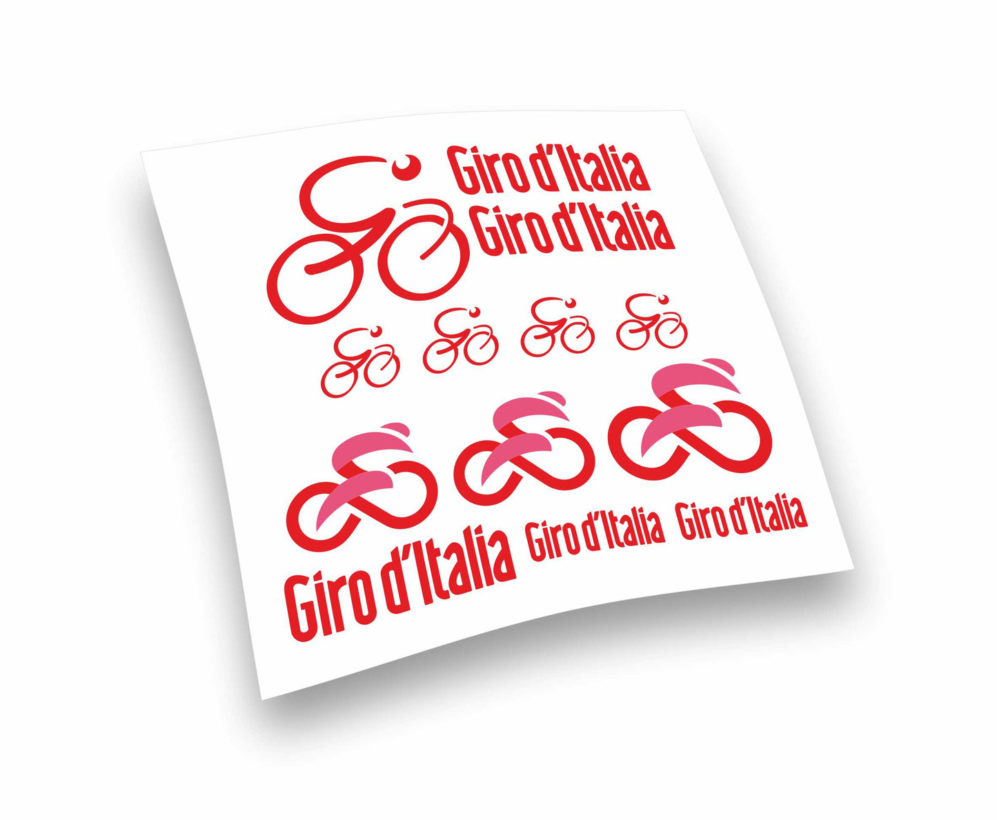 Giro d'Italia kit adesivi completo 13 pezzi per mountain bike e bici da corsa