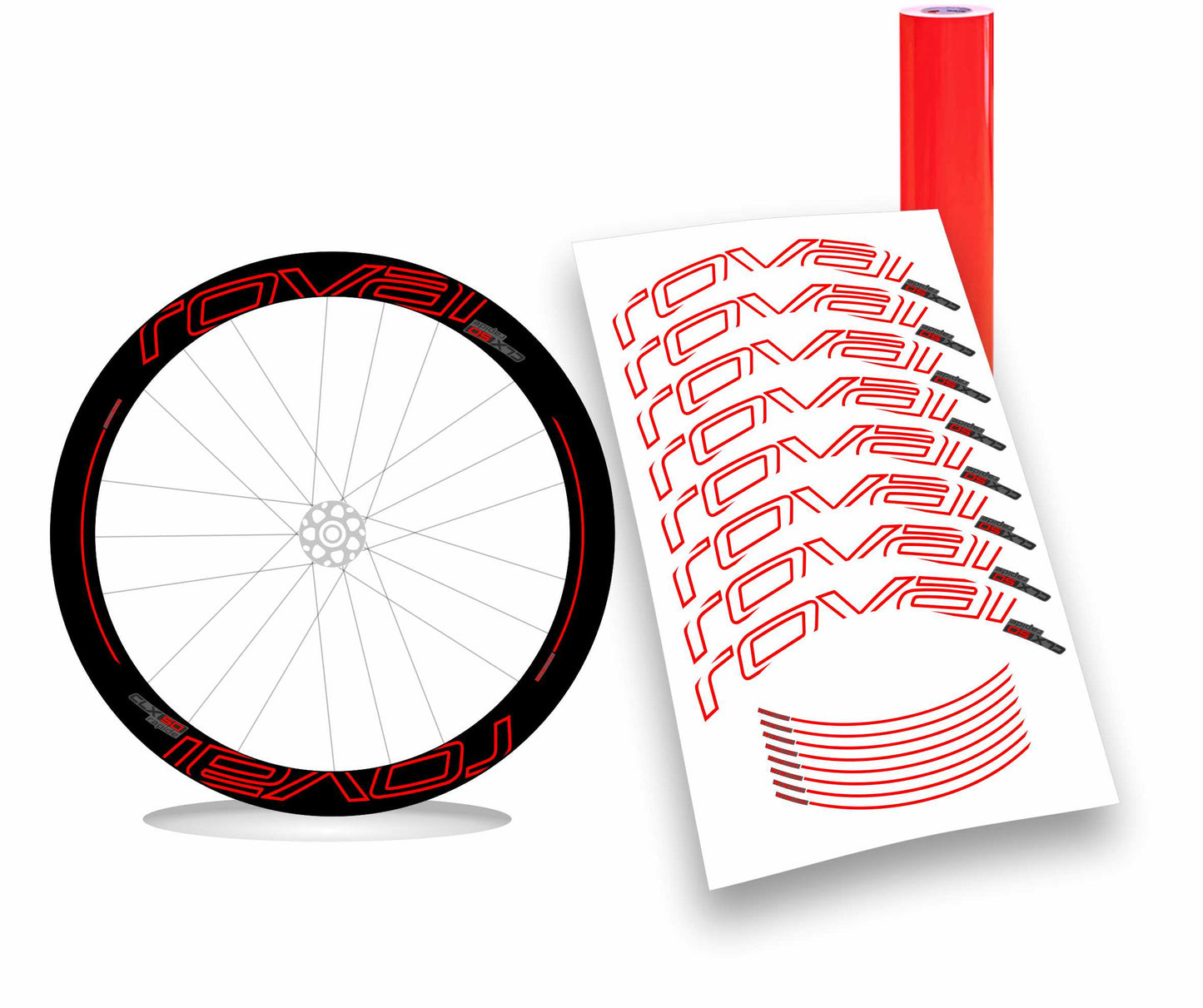 Roval CLX 50 rapide kit adesivi per cerchi bicicletta da corsa