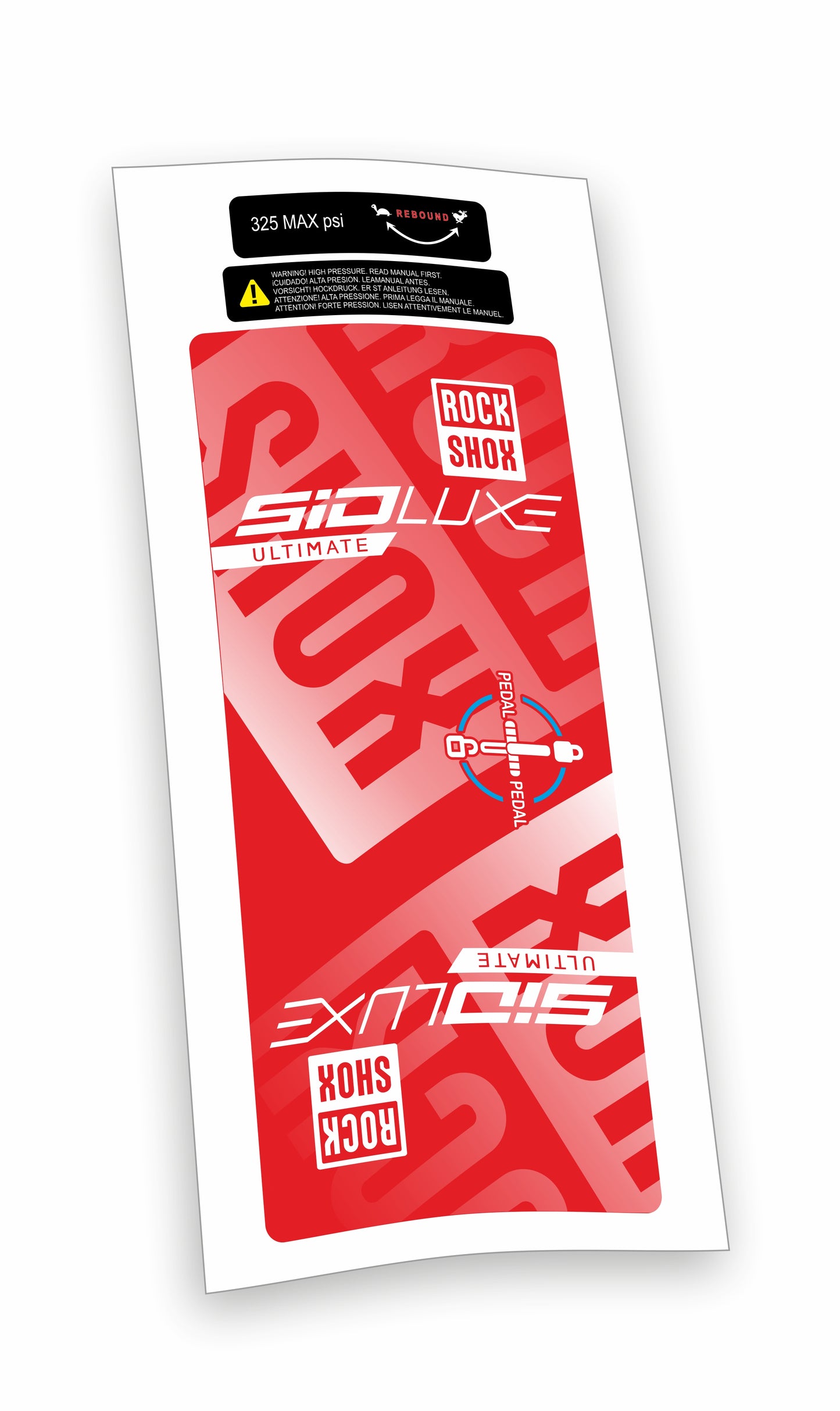 Rock Shox kit Sid Luxe Ultimate Blocco Pedivella adesivi bicicletta colore personalizzato