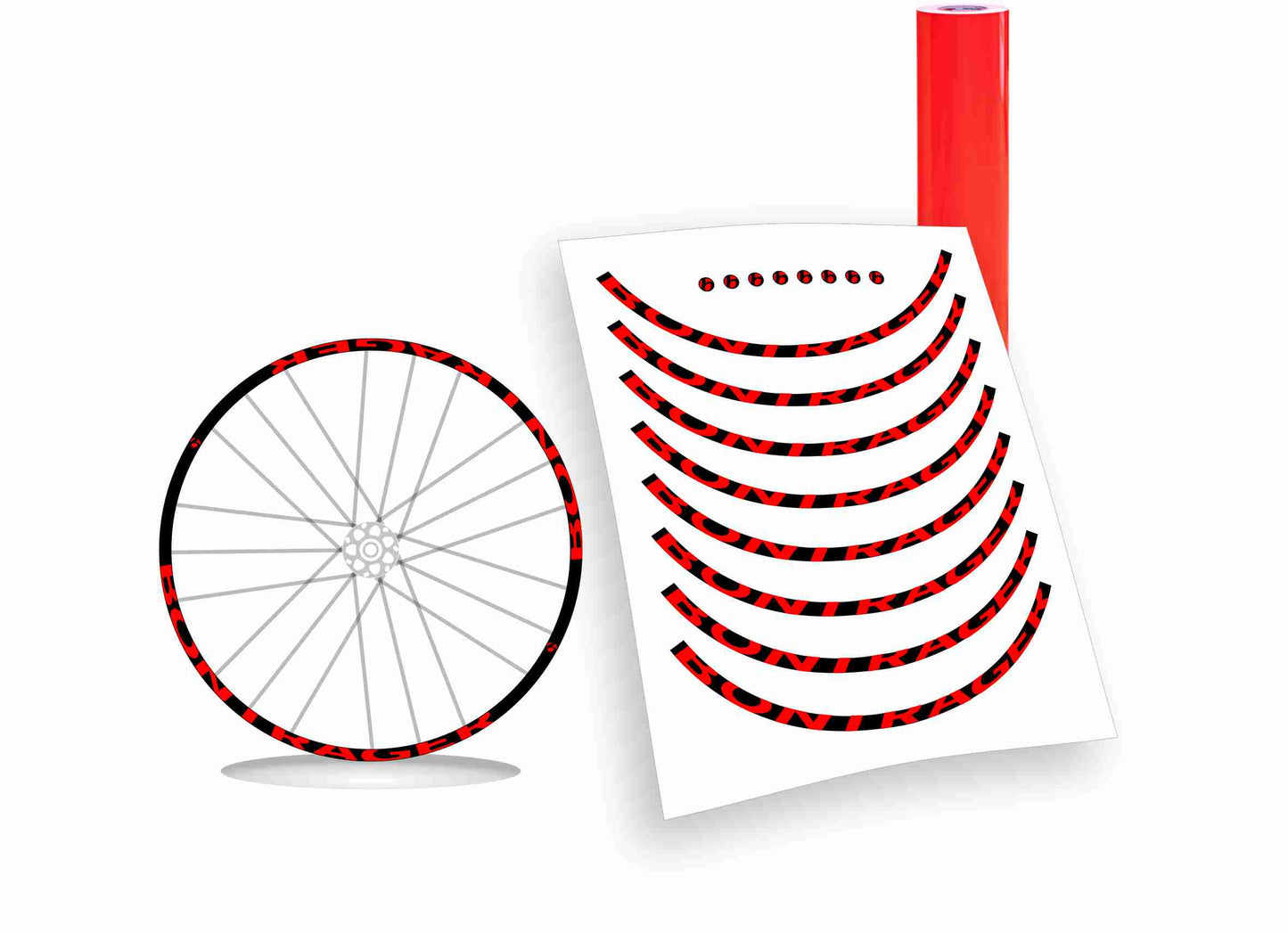 Adesivi cerchi bici mtb/bdc bontrager