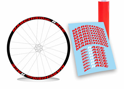 kit adesivi stickers cerchi bicicletta MARCHISIO carbo race