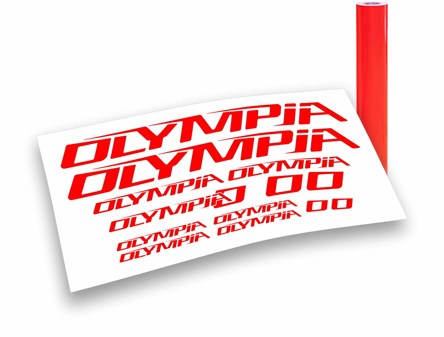 OLYMPIA kit adesivi bicicletta colori personalizzati anche fluo