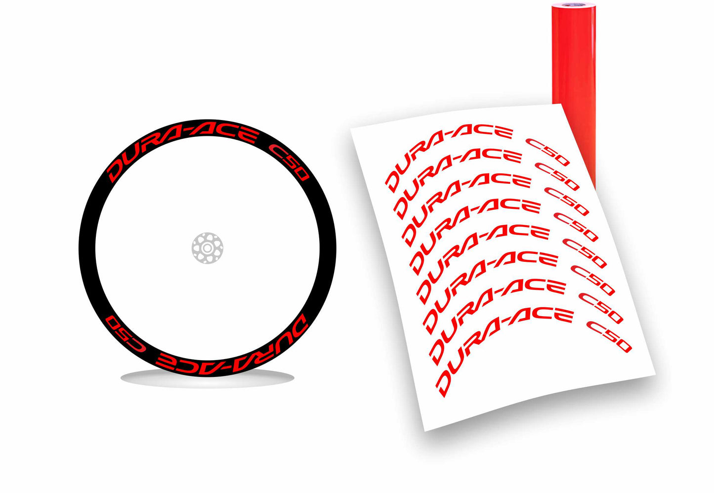dura-ace c50 shimano kit adesivi stickers per ruote