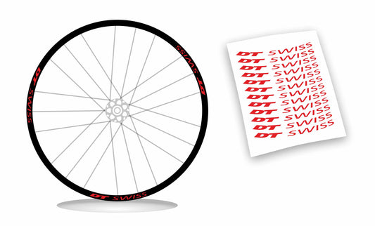 adesivi cerchi DT SWISS 17 x 1,5  wheel stickers 12 pz