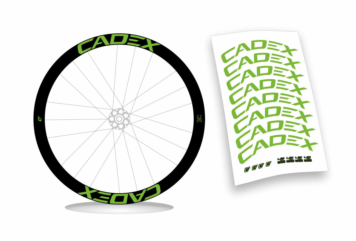 Cadex 42 kit adesivi per cerchi bicicletta da corsa