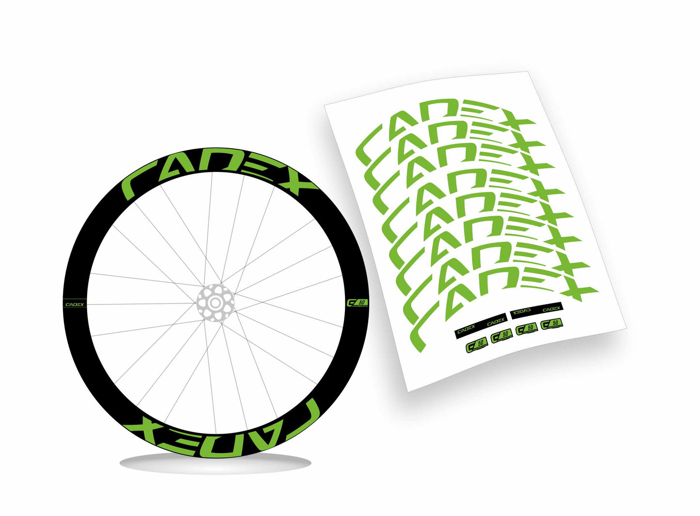 Cadex C50 Ultra disc adesivi per cerchio bicicletta personalizzati