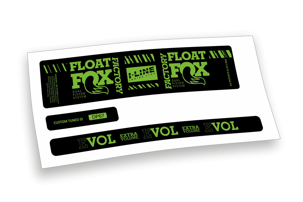Fox Float DPS Evol Factory 2019/20 adesivi per ammortizzatore posteriore