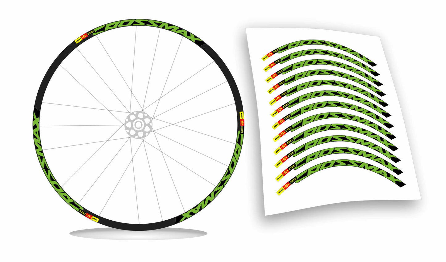 kit adesivi cerchi bici mtb mavic CROSSMAX 2014/2015 colore personalizzato antigraffio