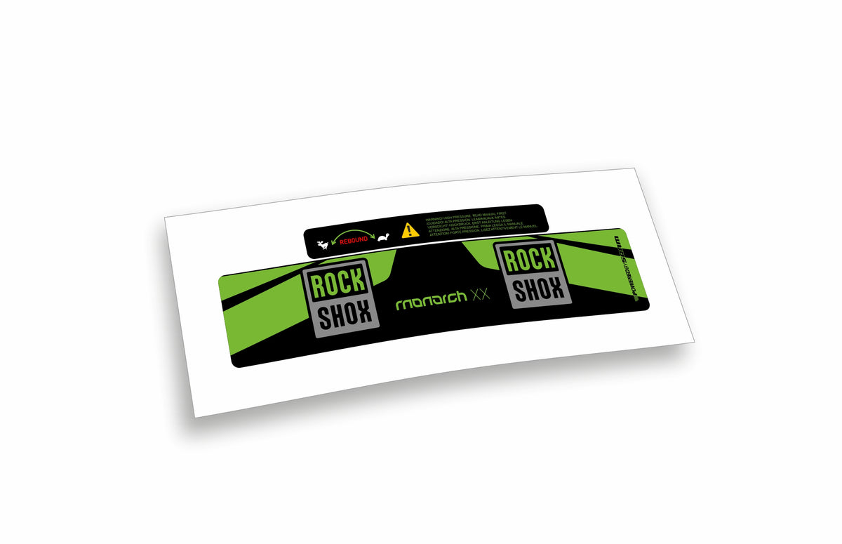 Rock Shox Monarch XX 2017 - adesivi sticker per ammortizzatore posteriore