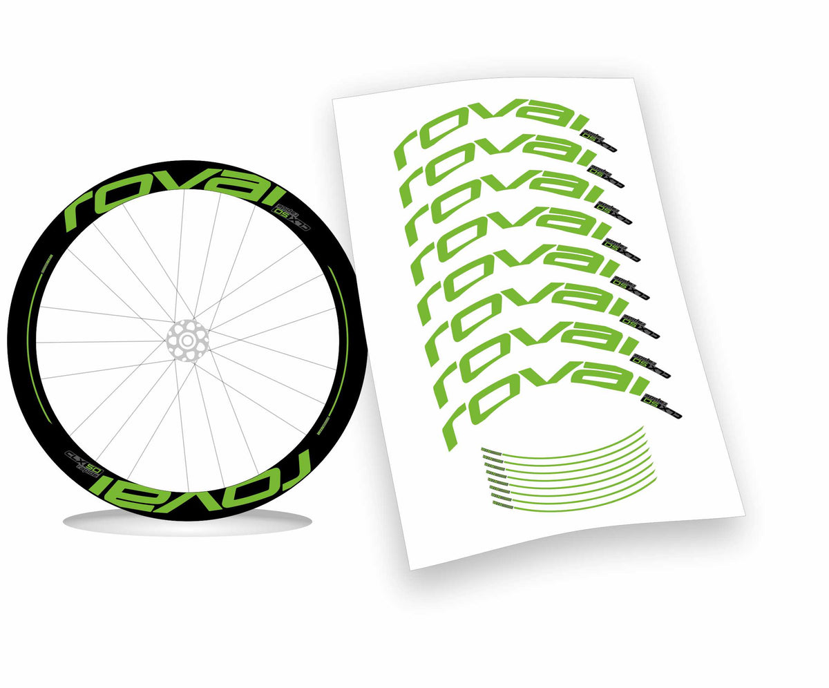 Roval CLX 50 rapide scritte piene kit adesivi per cerchi bicicletta da corsa