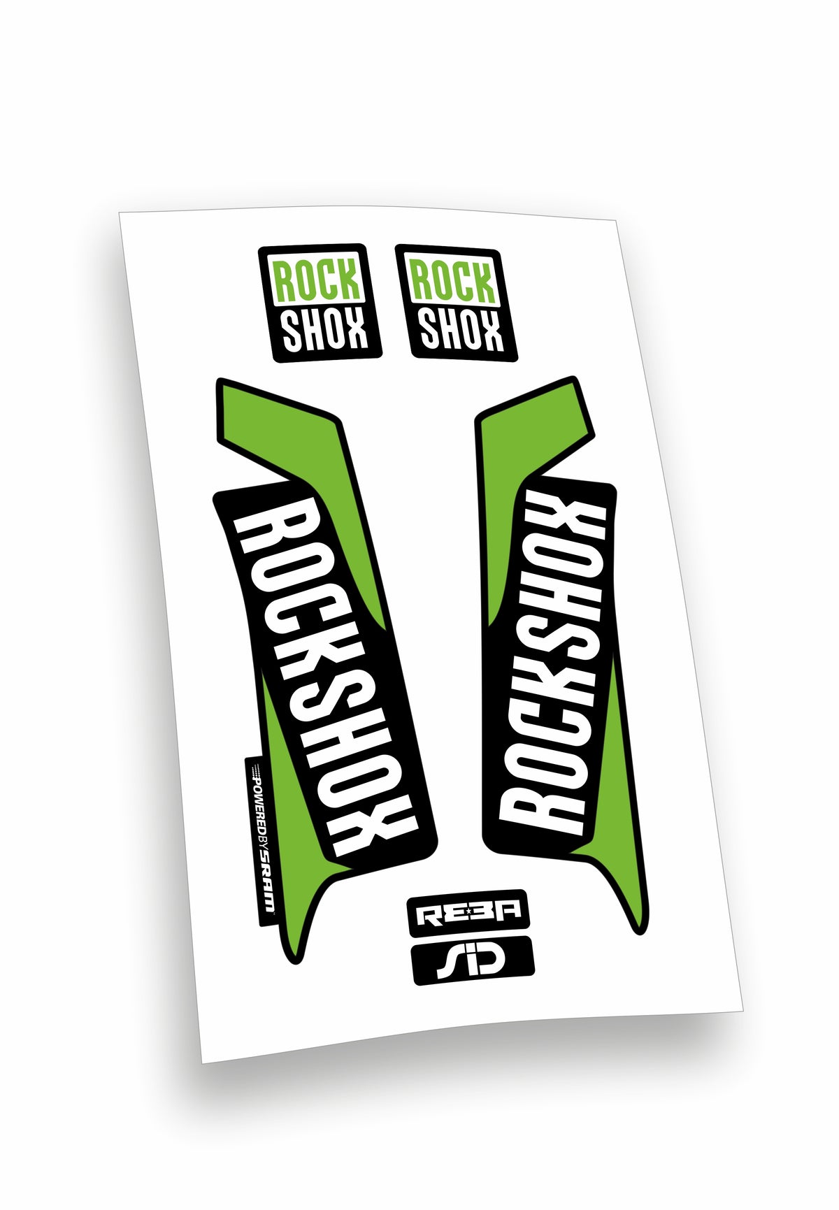 Kit ADESIVI forcella bici mtb rock shox mountain bike stickers fork bike custom reba sid