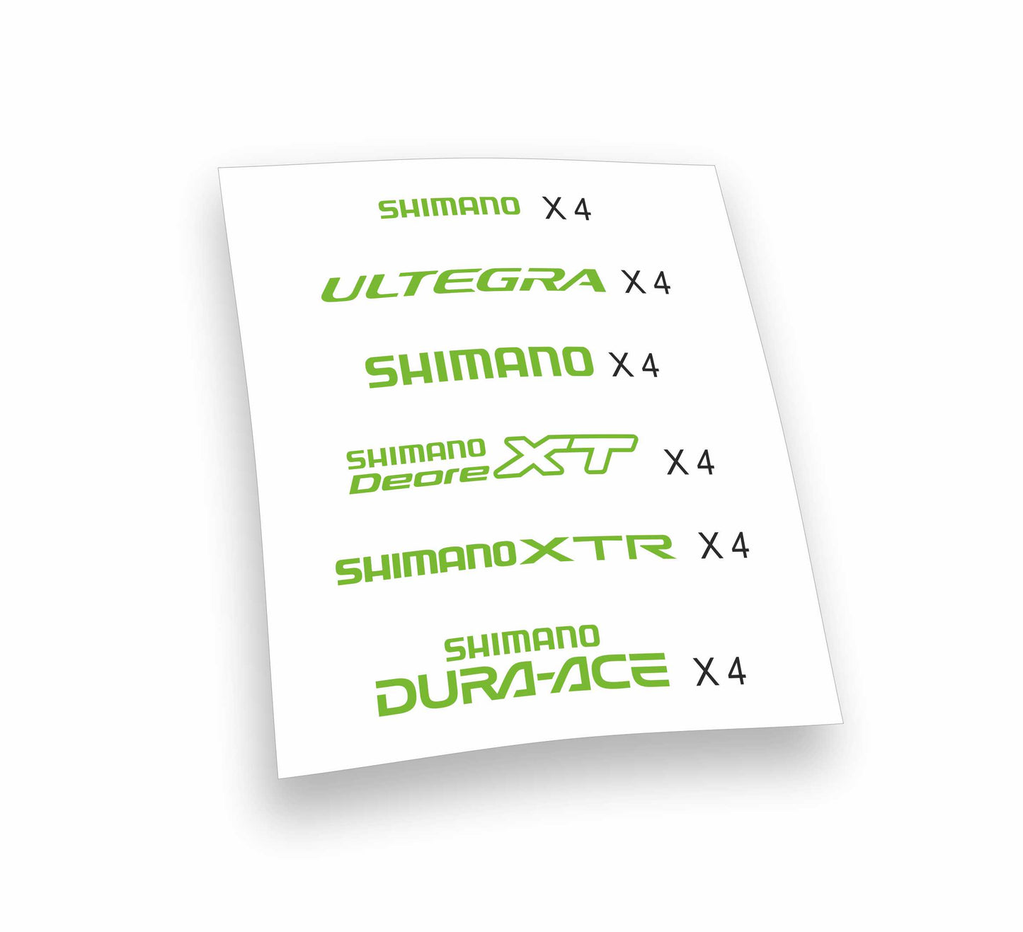 Shimano XT Deore XTR Dura-Ace Ultegra kit adesivi