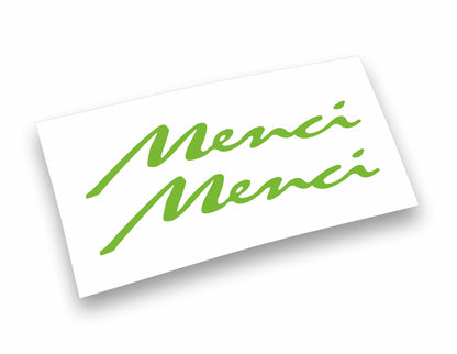 Adesivi Stickers Menci (200cm x 39cm) per cassone rimorchio camion tir