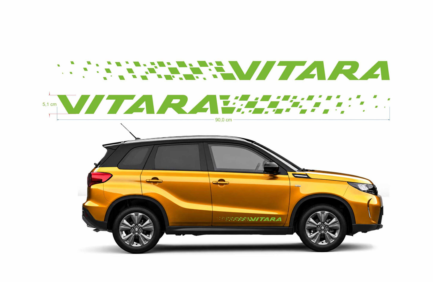 Suzuki Vitara Dissolvenza kit adesivi stickers auto colore personalizzato