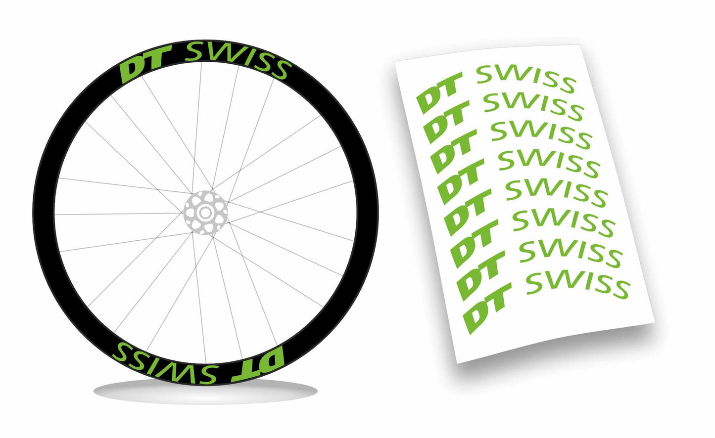 Kit adesivi/stickers cerchi bici bdc Dt swiss profilo 50mm colori a scelta 8 pezzi wheel stickers